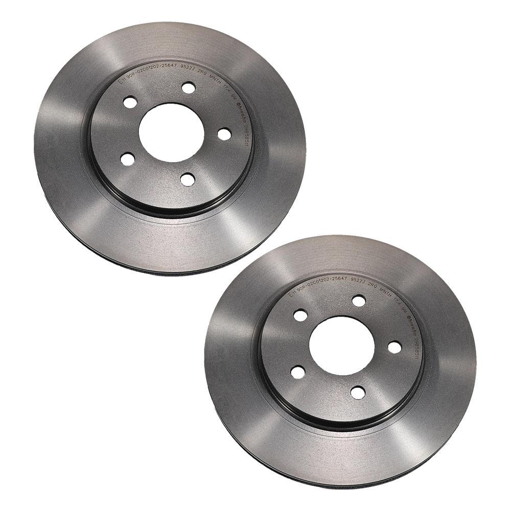 2007-14 Mustang Brembo Rotor & Pad Kit - 14" Front & 11.81" Rear GT/GT500/Boss 302