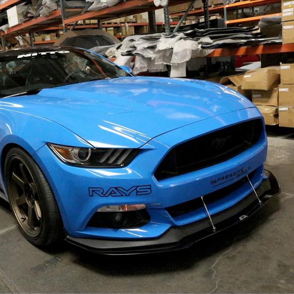 2015-17 Mustang APR Carbon Fiber Front Splitter w/ Support Rods  - Performance Pack