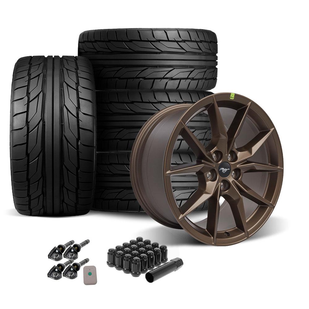 2015-23 Mustang Ford Performance Dark Horse Wheel & Nitto Tire Kit - 19x9.5/10  - Sinister Bronze