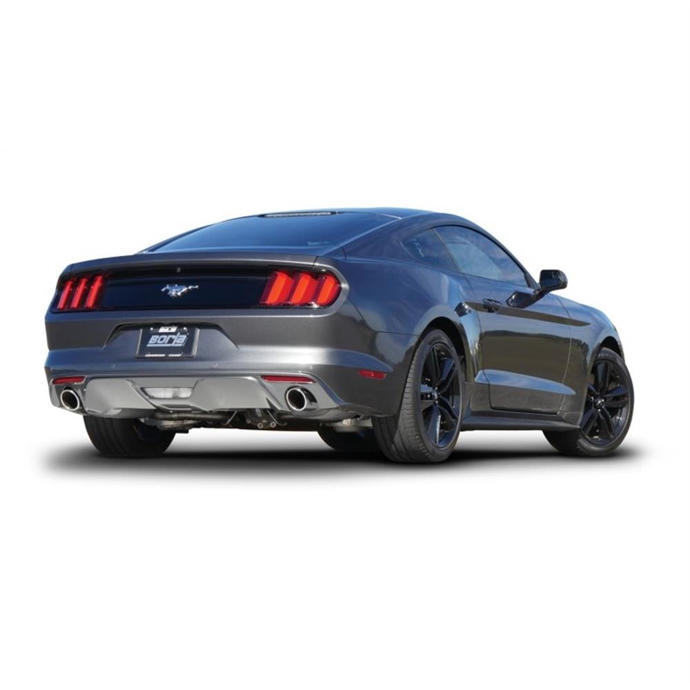 2015-2023 Mustang Borla S-Type Axle Back Exhaust Kit w/ Polished Tips - 2.3/3.7