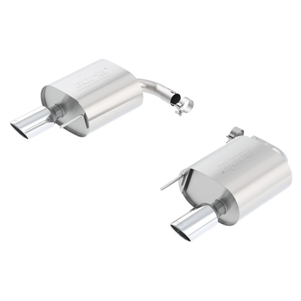 2015-2023 Mustang Borla S-Type Axle Back Exhaust Kit w/ Polished Tips - 2.3/3.7