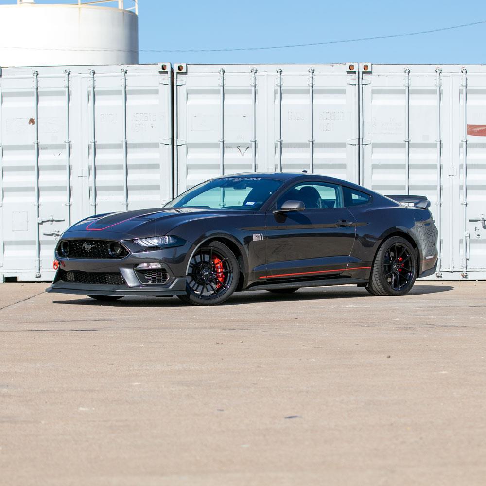 2015-23 Mustang SVE DHP1 Forged Wheel & Kenda Tire Kit - 19x10.5/11  - Black Mach 1