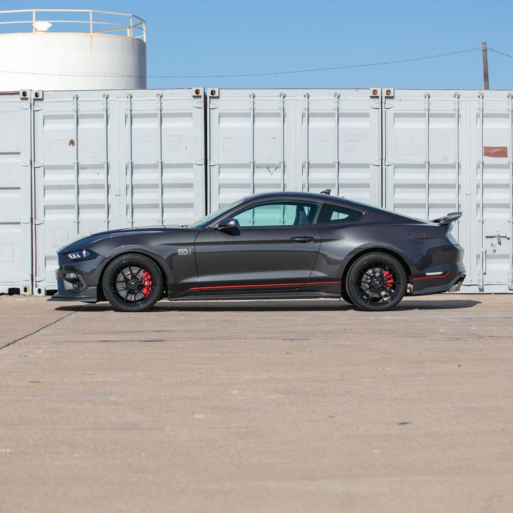 2015-23 Mustang SVE DHP1 Forged Wheel & Kenda Tire Kit - 19x10.5/11  - Black Mach 1