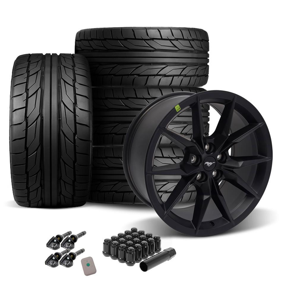 2015-23 Mustang Ford Performance Dark Horse Wheel & Nitto Tire Kit - 19x9.5/10  - Satin Black