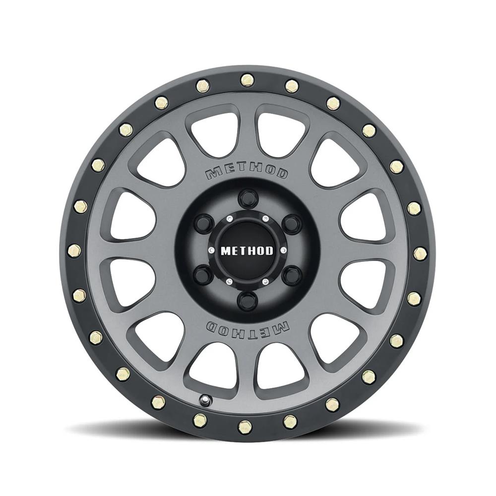 2010-26 F-150 Raptor Method 305 Wheel - 17x8.5"  - Titanium w/ Black Lip