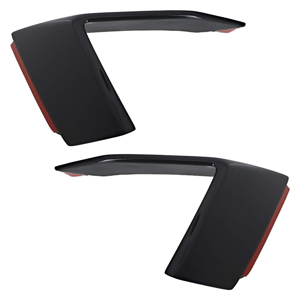 2018-2023 Mustang Parking Lamp Curtains - Gloss Black
