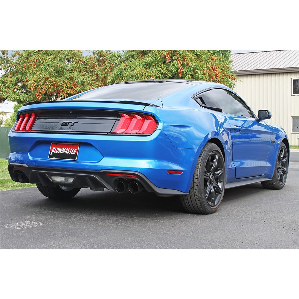 2018-23 Mustang Flowmaster Outlaw Axle Back Exhaust w/ Active Exhaust  - Black Tips 5.0
