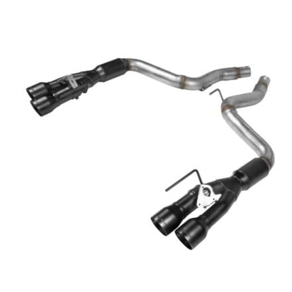 2018-23 Mustang Flowmaster Outlaw Axle Back Exhaust w/ Active Exhaust  - Black Tips 5.0