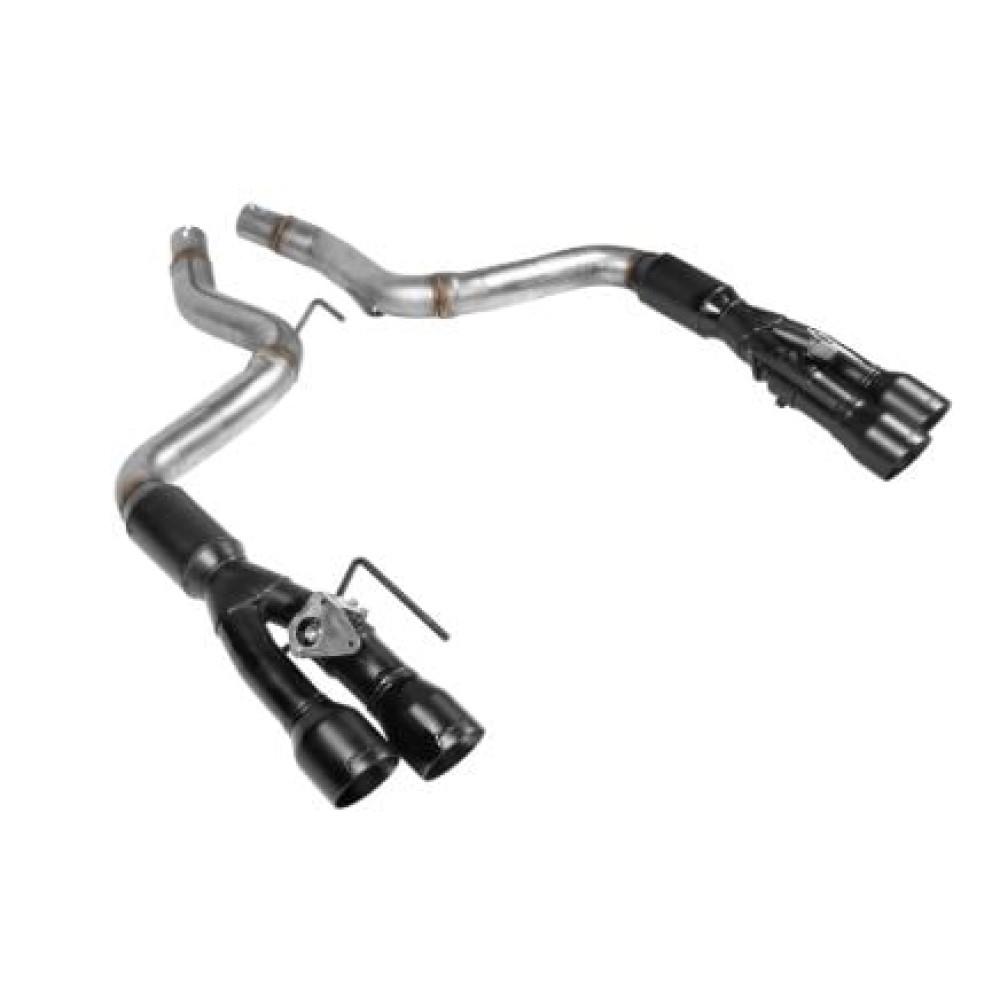 2018-23 Mustang Flowmaster Outlaw Axle Back Exhaust w/ Active Exhaust  - Black Tips 5.0