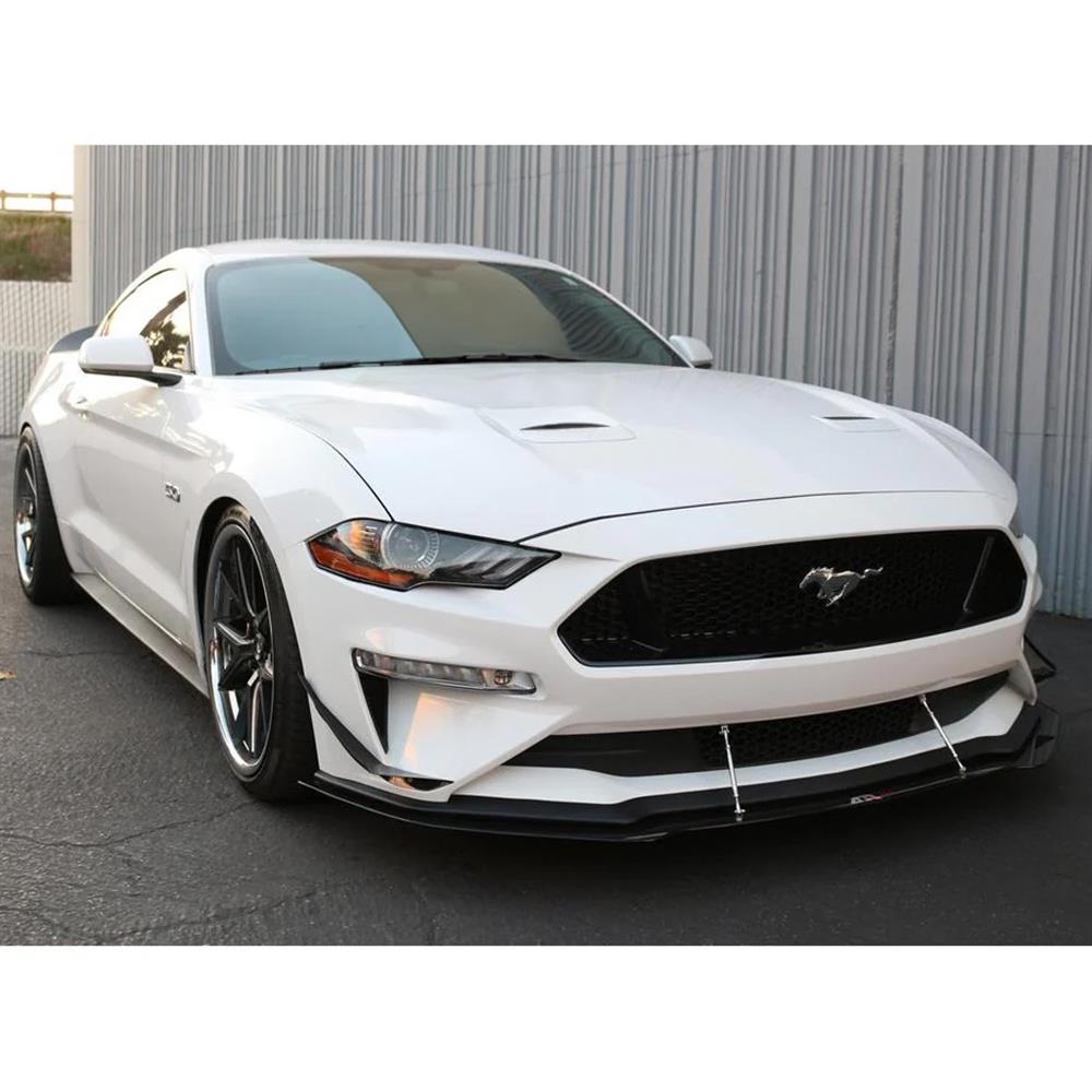 2018-23 Mustang APR Carbon Fiber Front Splitter w/ Support Rods  - Non Performance Pack