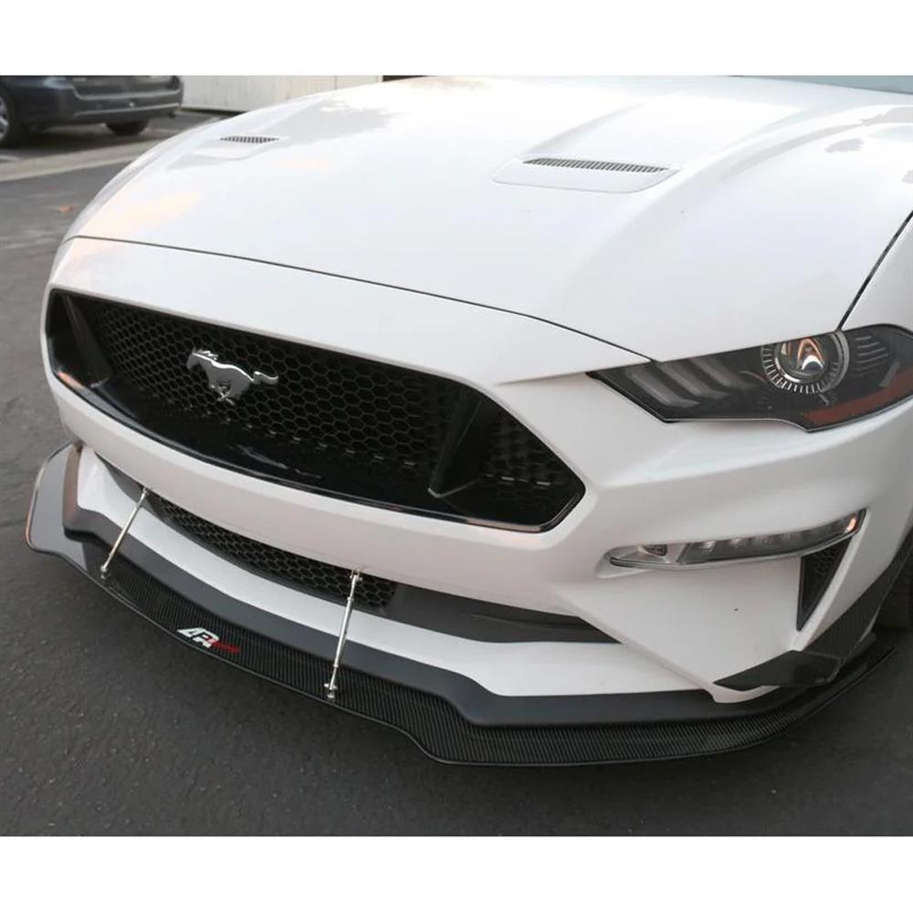 2018-23 Mustang APR Carbon Fiber Front Splitter w/ Support Rods  - Non Performance Pack
