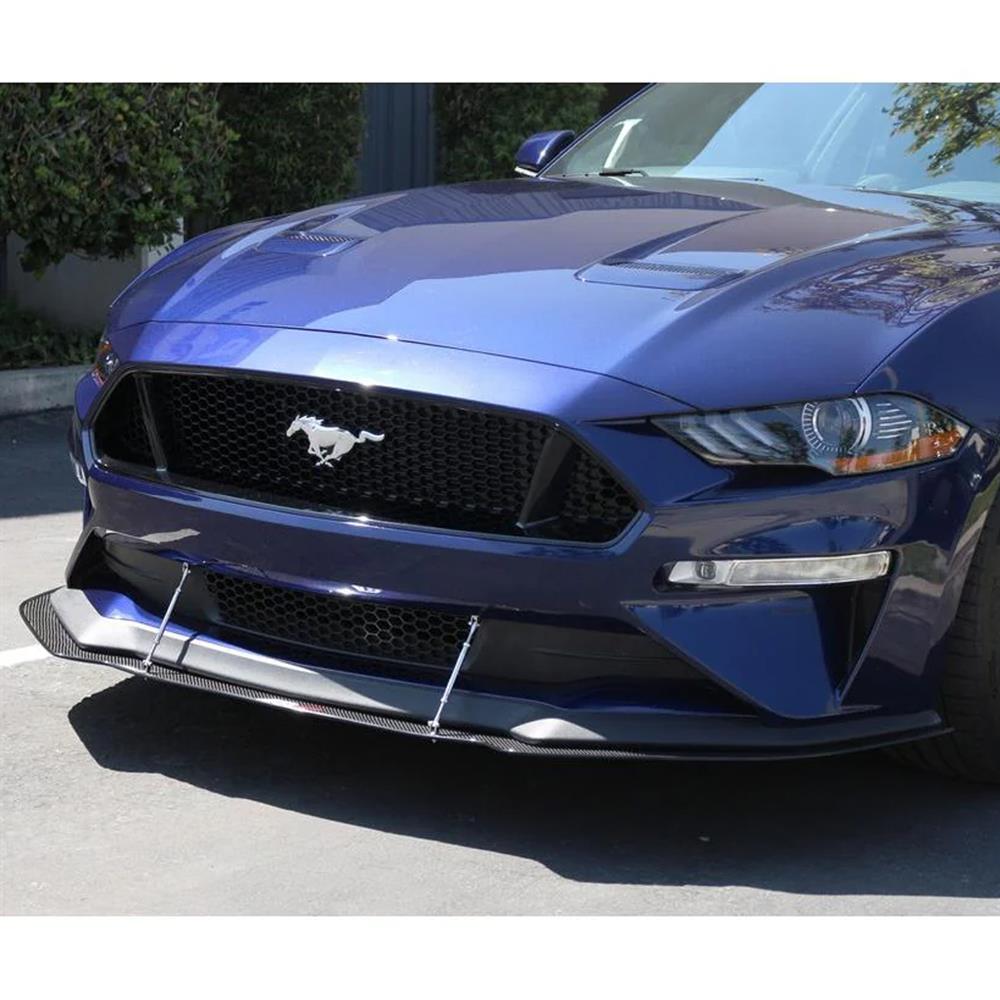 2018-23 Mustang APR Carbon Fiber Front Splitter w/ Support Rods  - Performance Pack