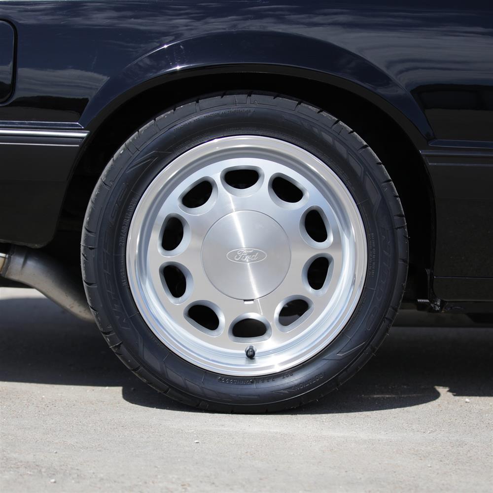 1979-93 Mustang 5 Lug 10-Hole Wheel & Nitto Tire Kit - 17x8/9  - Machined