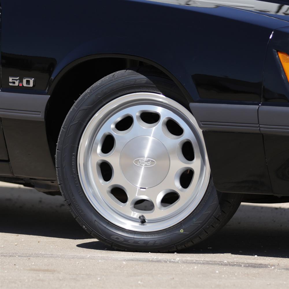 1979-93 Mustang 5 Lug 10-Hole Wheel & Nitto Tire Kit - 17x8/9  - Machined
