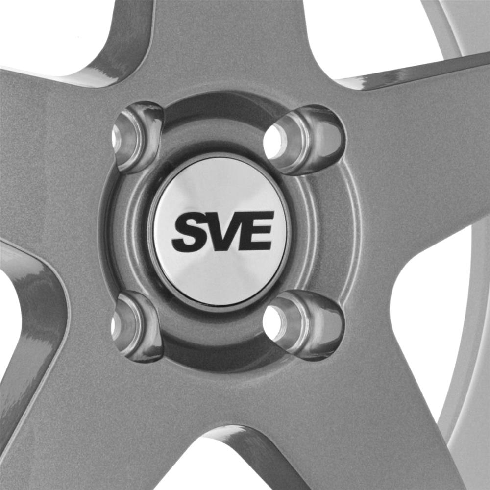 SVE Fox Body Saleen SC Style Wheel Kit - Gun Metal - 18x8.5/10 | 79-93 Mustang
