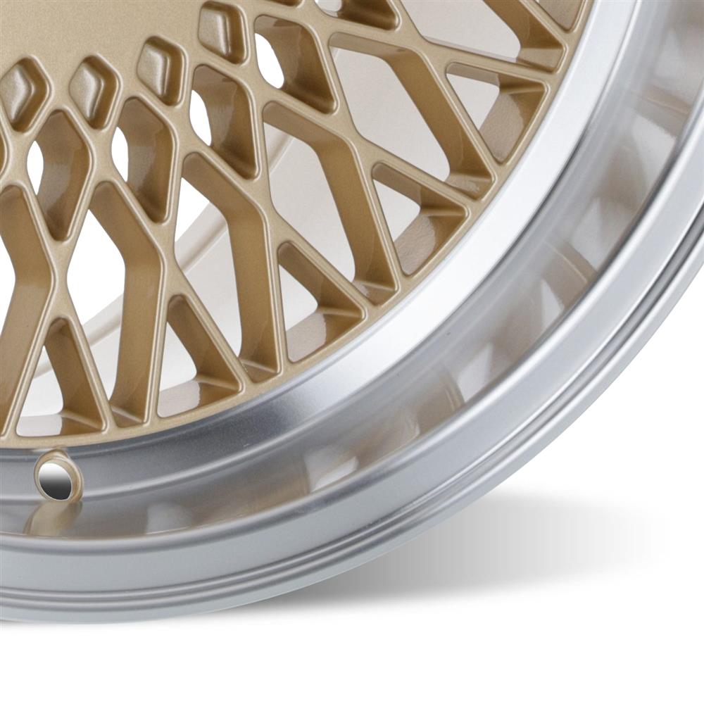 1979-1993 Mustang SVE Fox Body 4 Lug Mesh Wheel - Classic Gold - 17x9