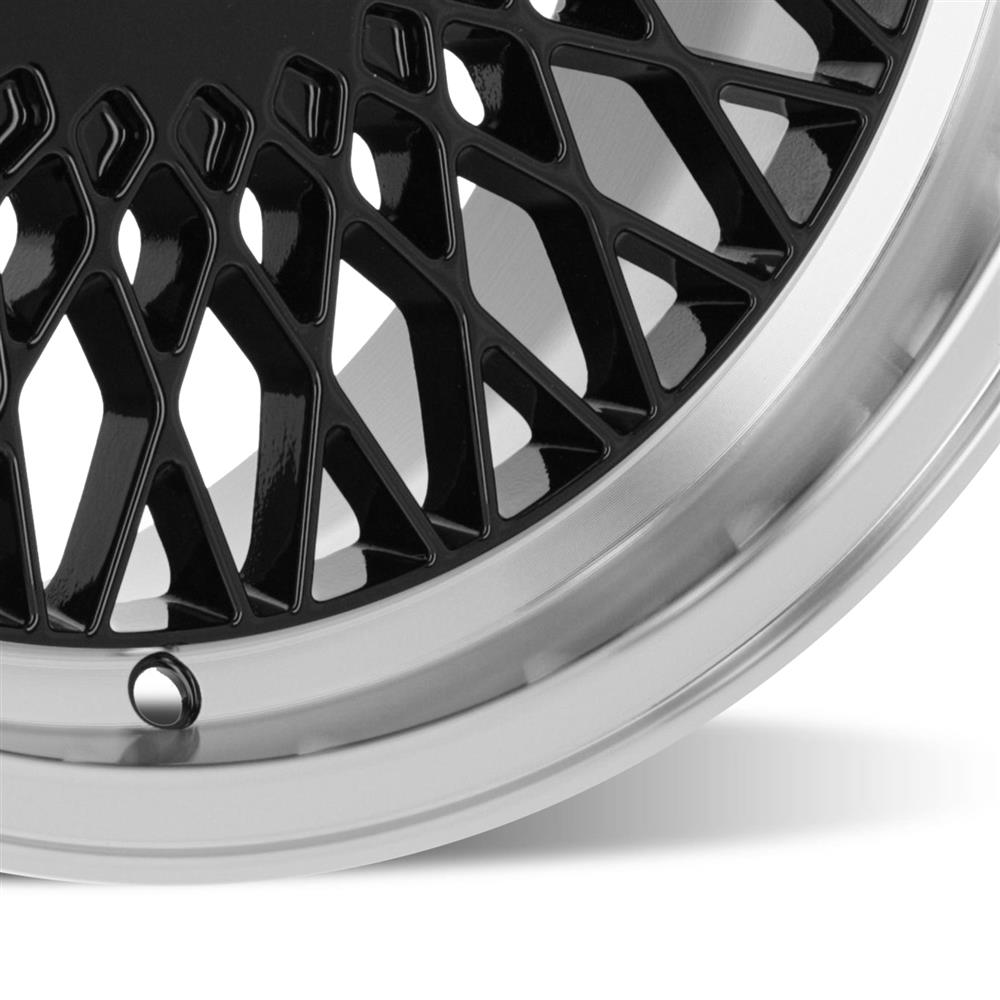 1979-93 Mustang SVE 4 Lug Mesh Wheel & Sumitomo Tire Kit - 17x8  - Gloss Black