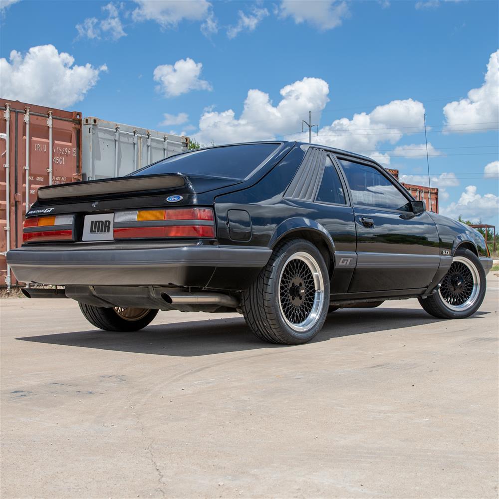 1979-93 Mustang SVE 4 Lug Mesh Wheel & Sumitomo Tire Kit - 17x8  - Gloss Black