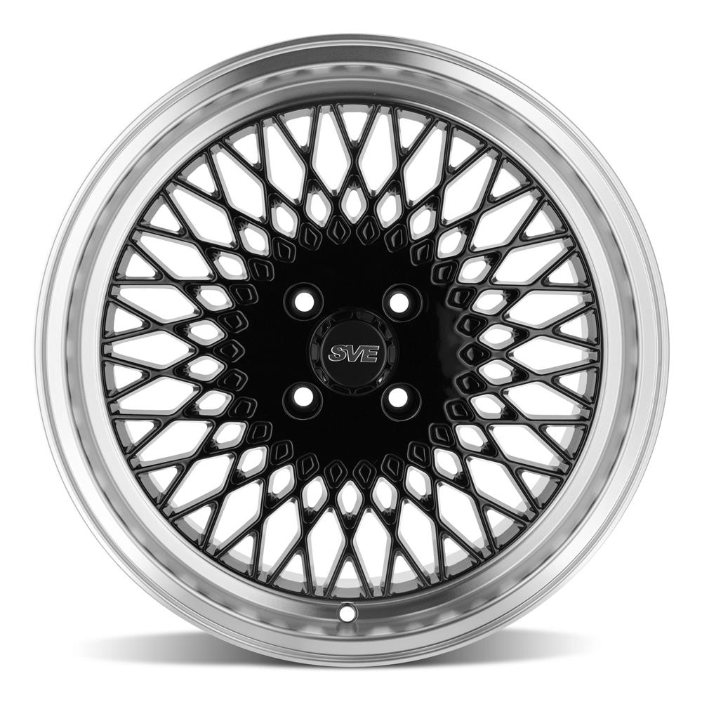 1979-93 Mustang SVE 4 Lug Mesh Wheel & Sumitomo Tire Kit - 17x8  - Gloss Black