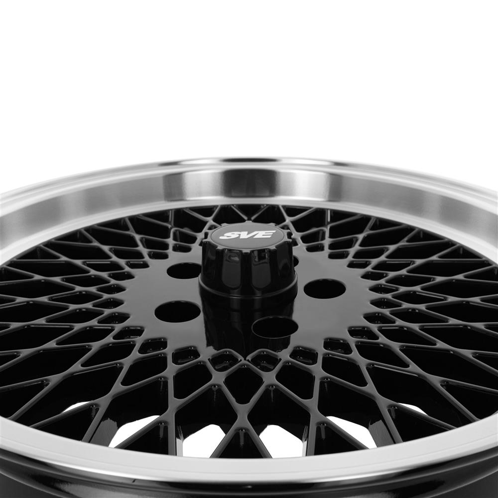 1979-93 Mustang SVE Mesh Wheel Kit - 17x8 - 5 Lug  - Gloss Black