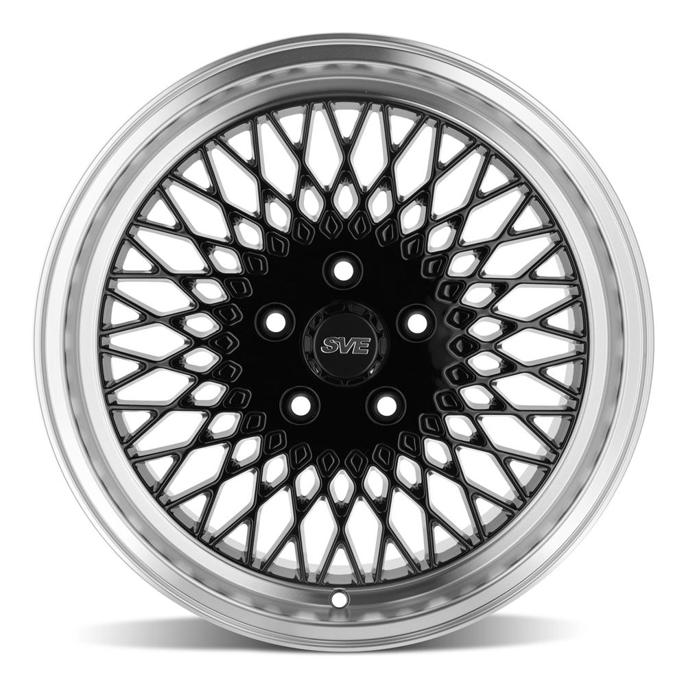 1979-93 Mustang SVE Mesh Wheel Kit - 17x8 - 5 Lug  - Gloss Black