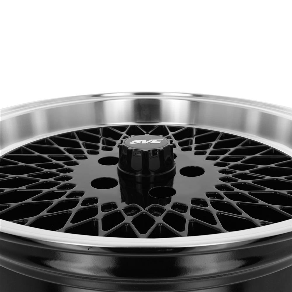 SVE 5-Lug Mesh Wheel & Tire Kit - Gloss Black - 17x8/9 - G2