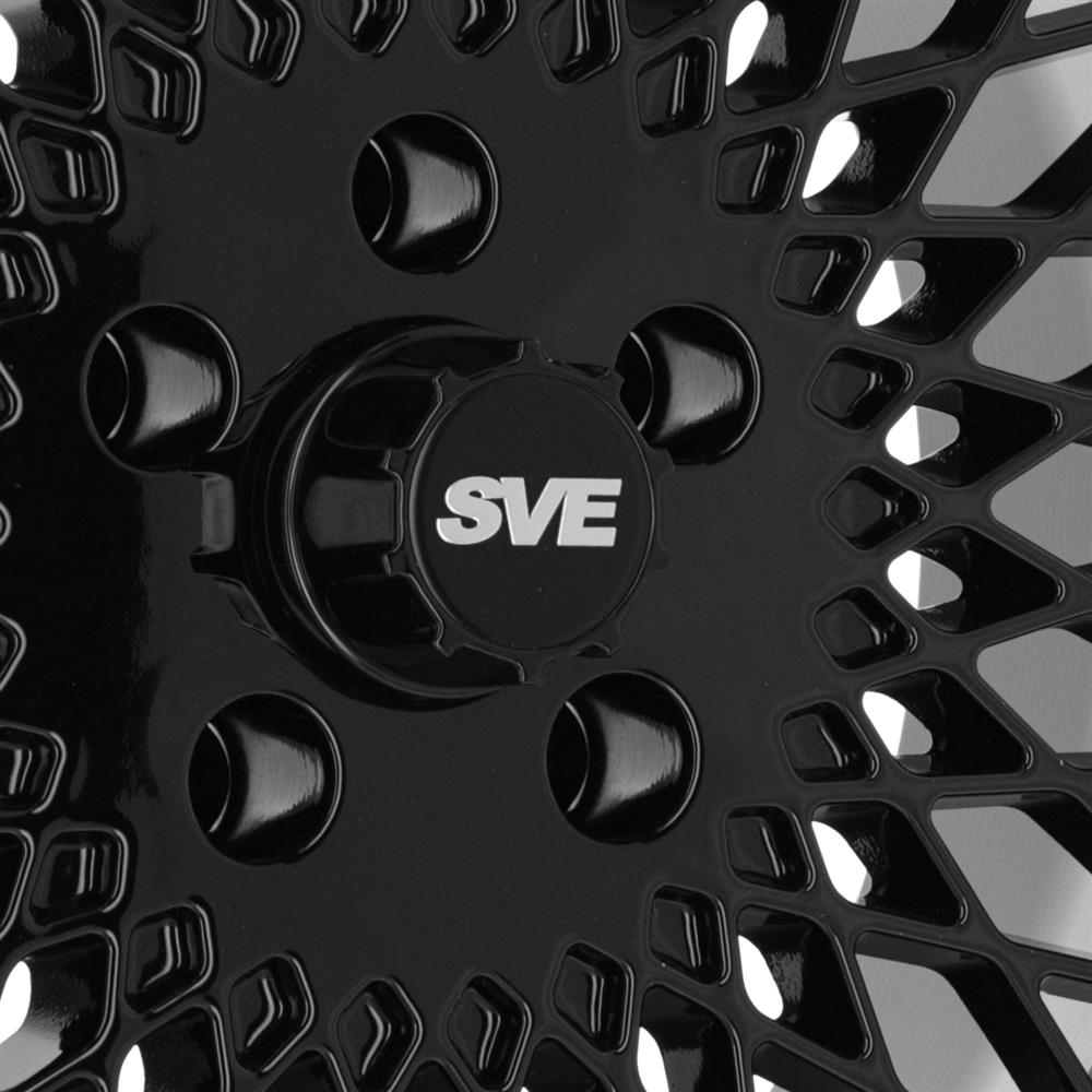 1979-93 Mustang SVE 5 Lug Mesh Wheel & Sumitomo Tire Kit - 17x8  - Gloss Black