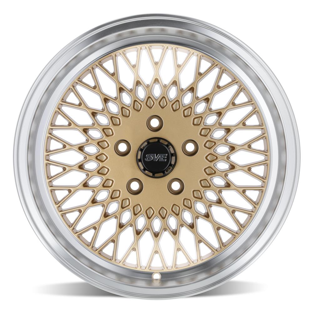 SVE 5-Lug Mesh Wheel & Tire Kit - Classic Gold -17x8/9 - Z5