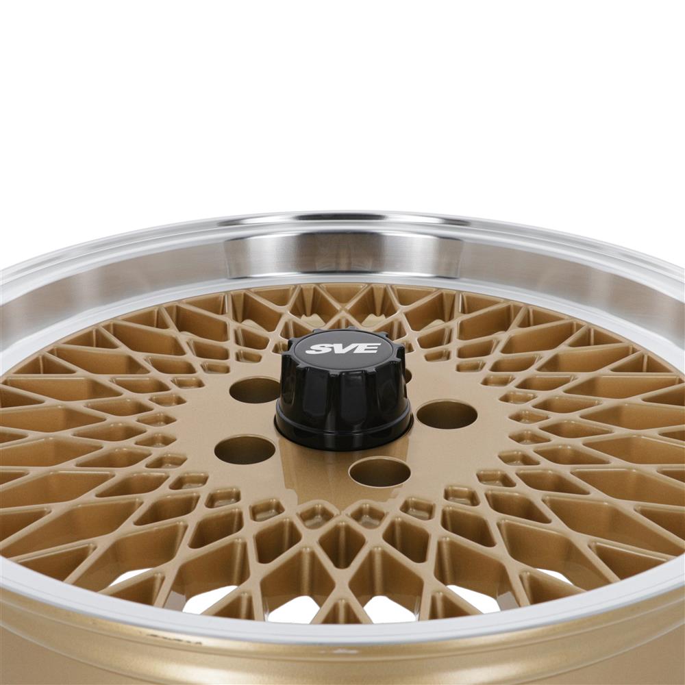 SVE 5-Lug Mesh Wheel & Tire Kit - Classic Gold -17x8/9 - Z5
