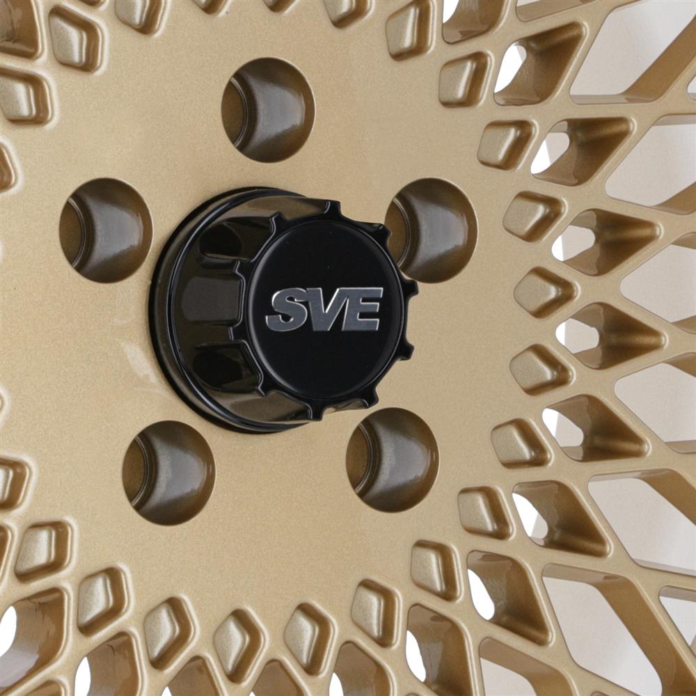 1979-93 Mustang SVE 5 Lug Mesh Wheel & Sumitomo Tire Kit - 17x8  - Classic Gold