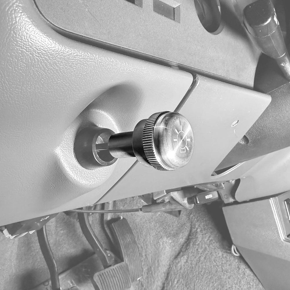 1979-86 Mustang UPR Billet Aluminum Headlight Knob  - Satin