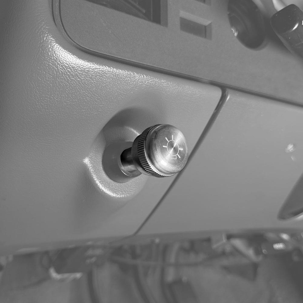 1979-86 Mustang UPR Billet Aluminum Headlight Knob  - Satin