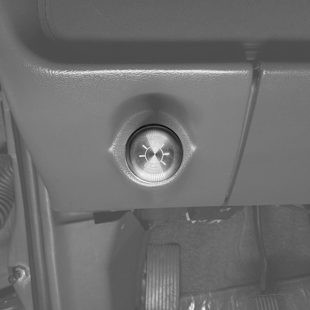 1979-86 Mustang UPR Billet Aluminum Headlight Knob  - Satin