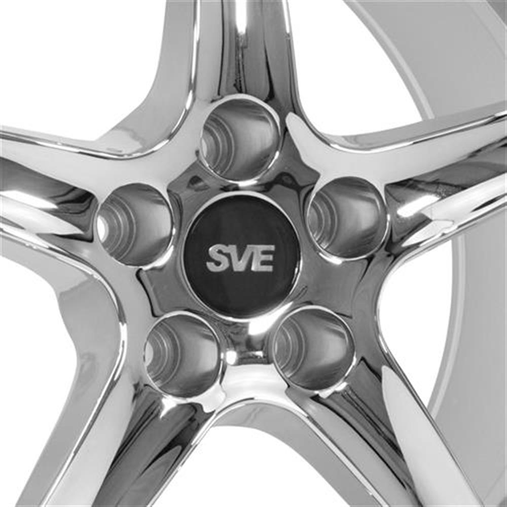 1979-93 Mustang SVE 4 Lug Cobra R Wheel & Tire Kit - 17x8  - Chrome - NT555 G2 Tires