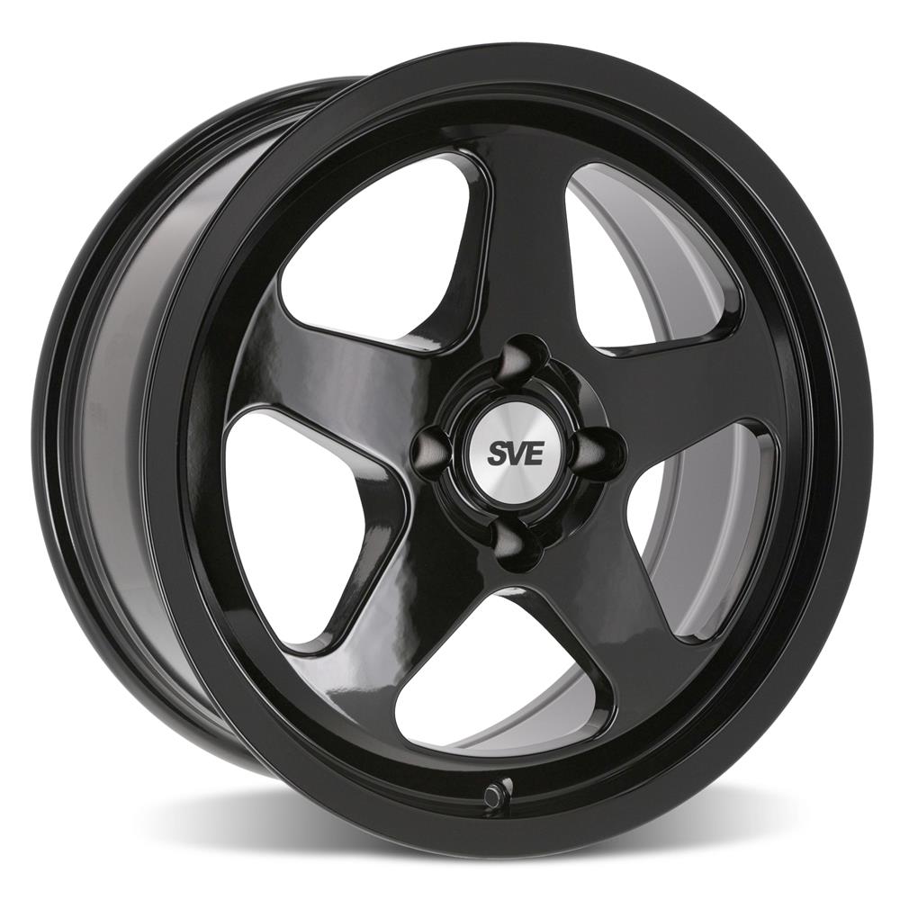 1979-93 Mustang SVE 4 Lug SC Wheel & Nitto Tire Kit - 17x8/9 - Gloss Black