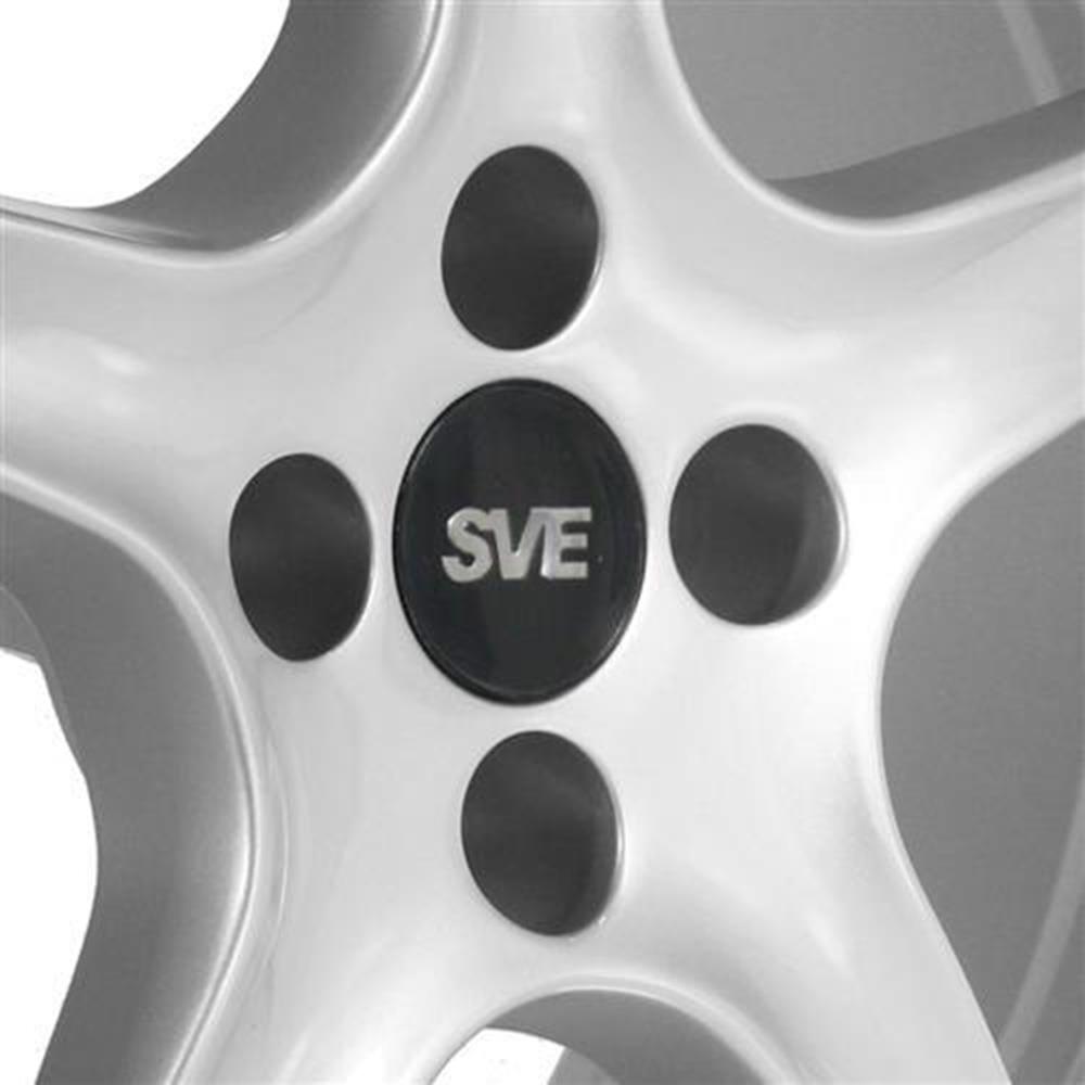 1979-93 Mustang SVE 4 Lug Cobra R Wheel & Nitto Tire Kit - 17x8/9  - Silver