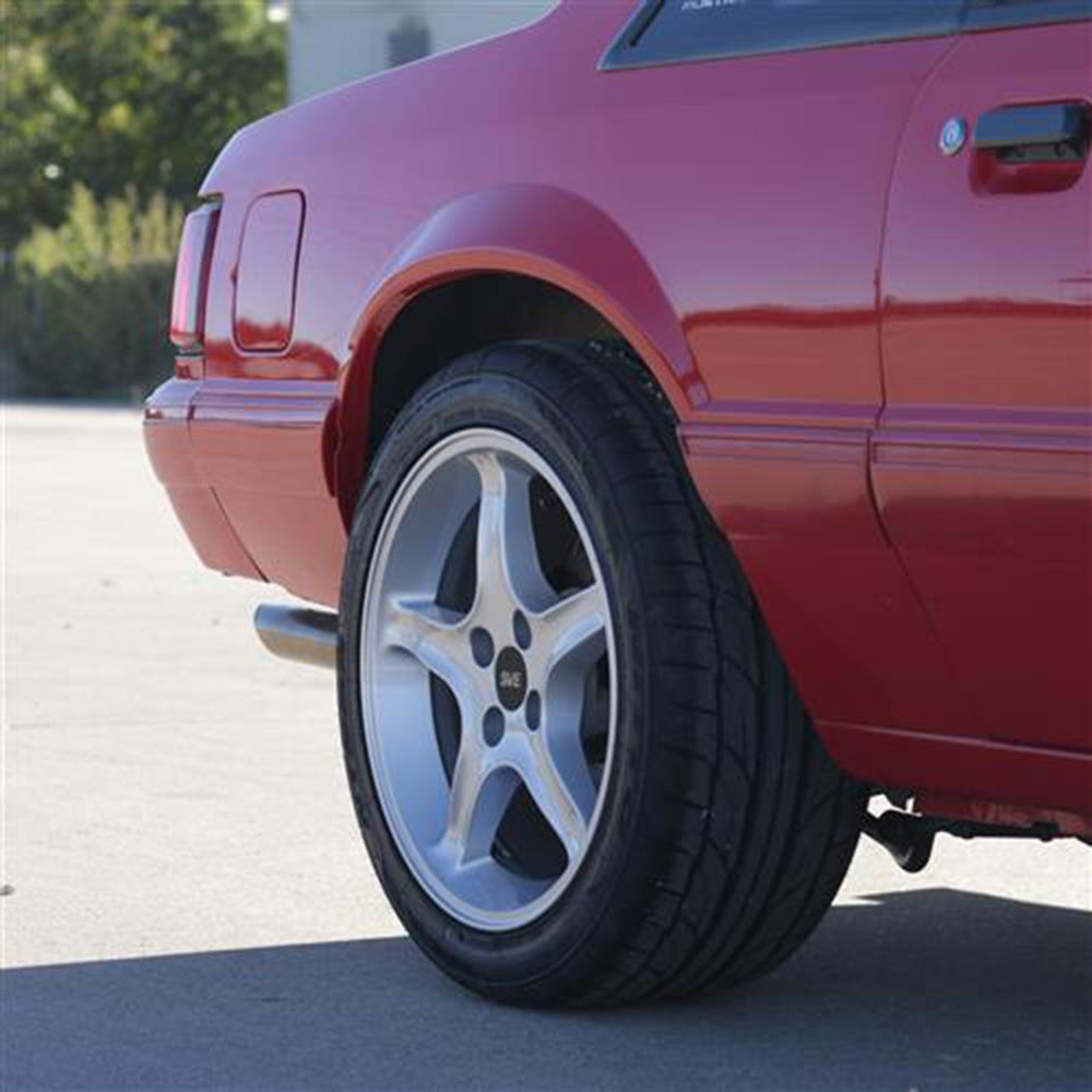 1979-93 Mustang SVE 4 Lug Cobra R Wheel & Nitto Tire Kit - 17x8/9  - Silver