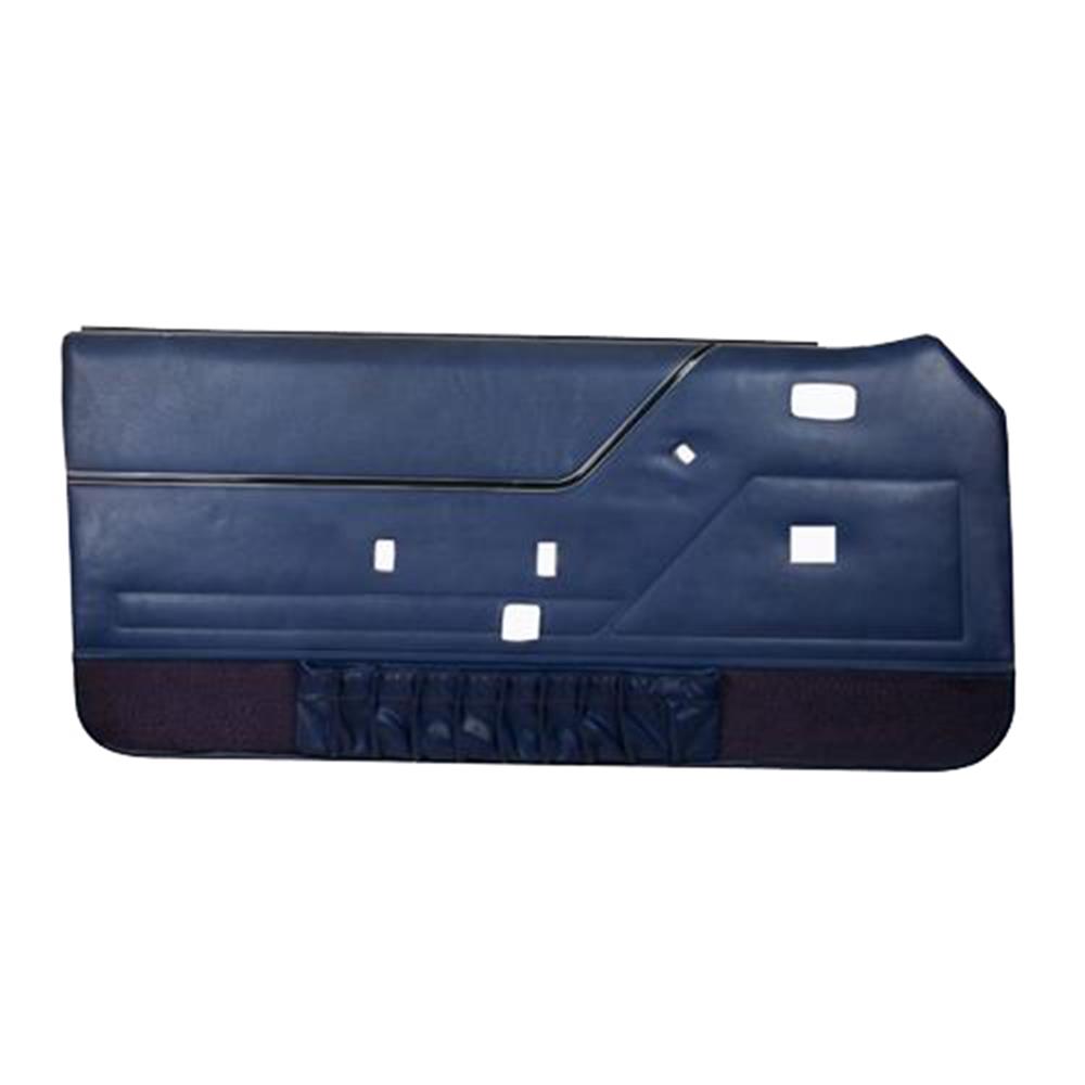 Mustang Deluxe Door Panels for Hardtops w/ Power Windows Academy Blue | 83-84