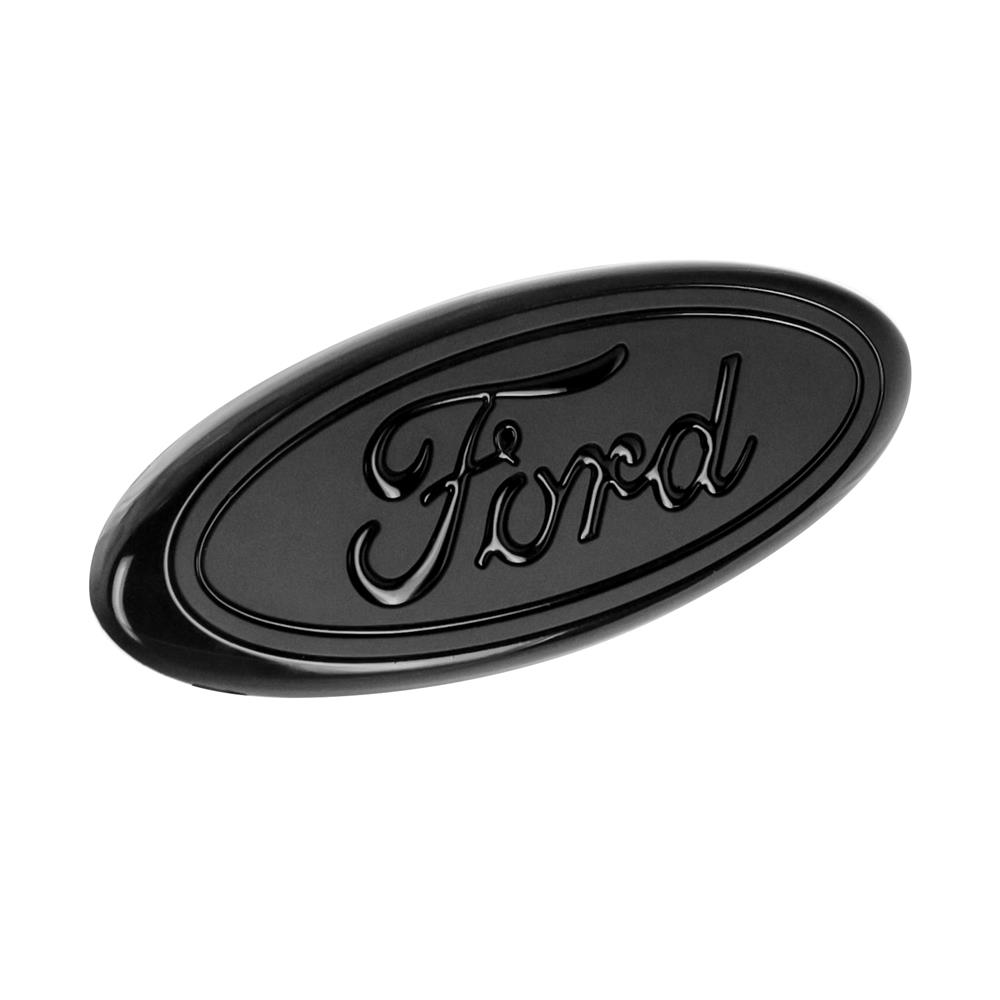 1987-93 Mustang LX Front Ford Oval Emblem  - Satin Black
