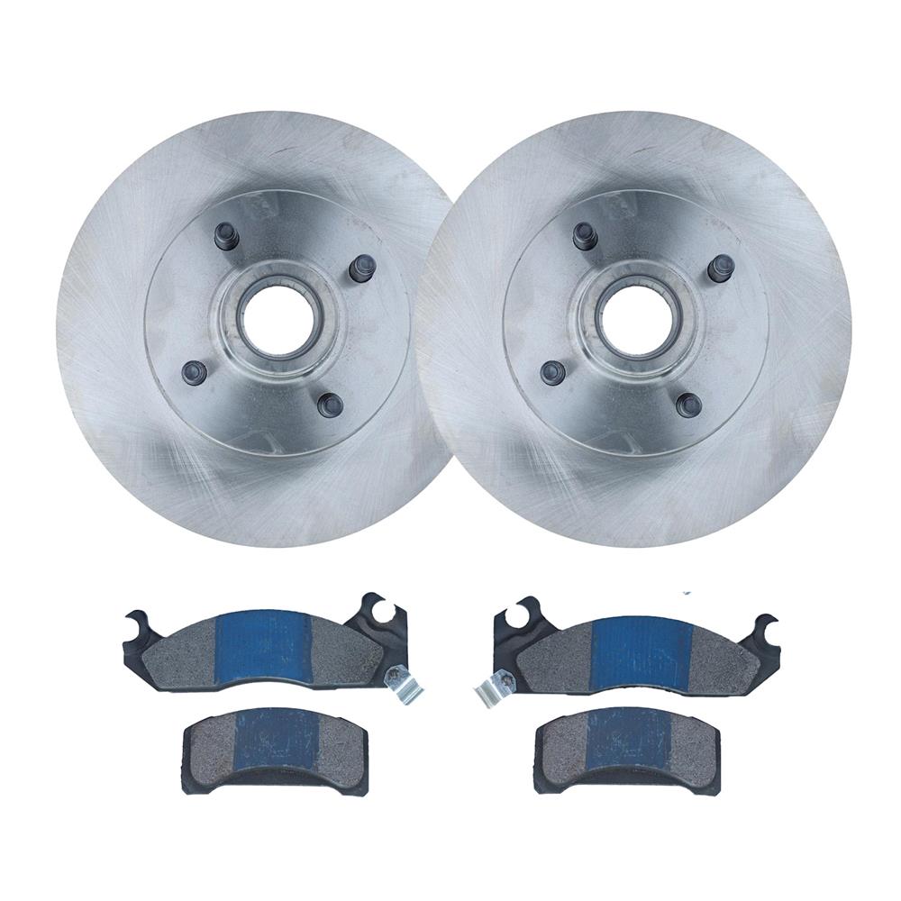 1987-93 Mustang Front Brake Rotor & Pad Kit - 10" 2.3