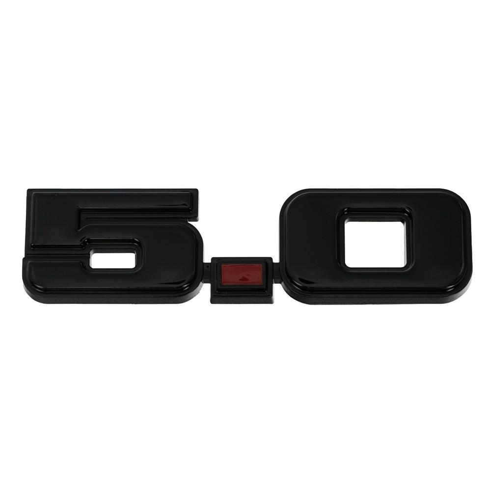 1987-93 Mustang GT Emblem Kit  - Black 5.0