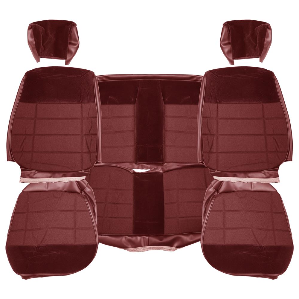 1990-92 Mustang Acme Standard Seat Upholstery - Cloth  - Scarlet Red Coupe
