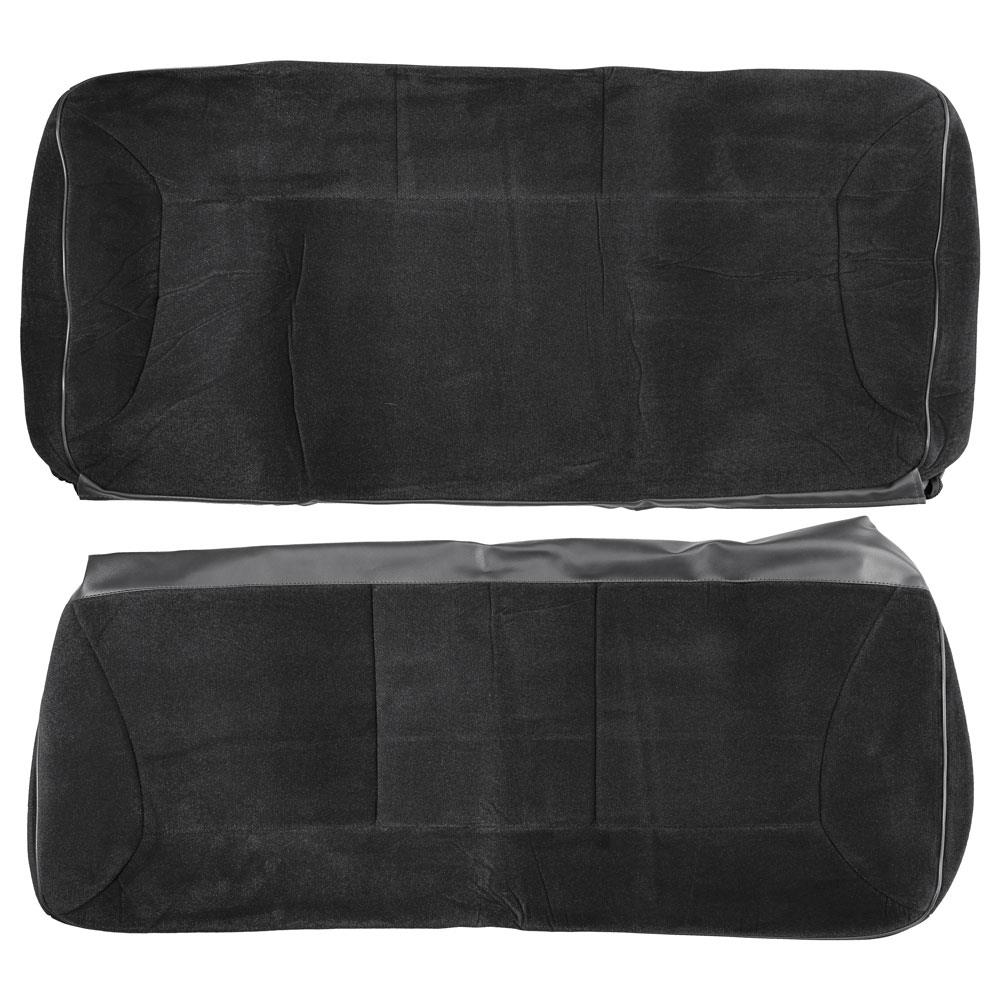 1992-1993 Bronco Acme Seat Upholstery w/ Front Buckets - Cloth - Dark Charcoal