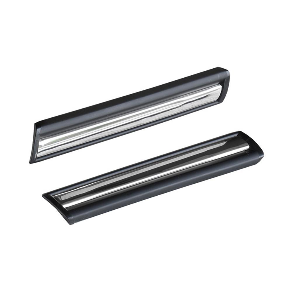 1992-96 Bronco Front Fender Body Moldings  - Black/Chrome