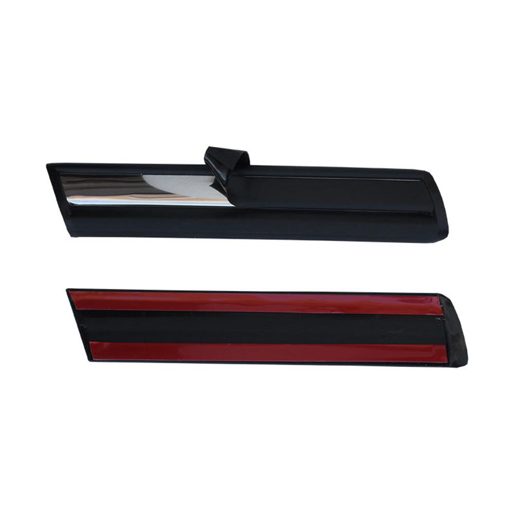 1992-96 Bronco Front Fender Body Moldings  - Black/Chrome