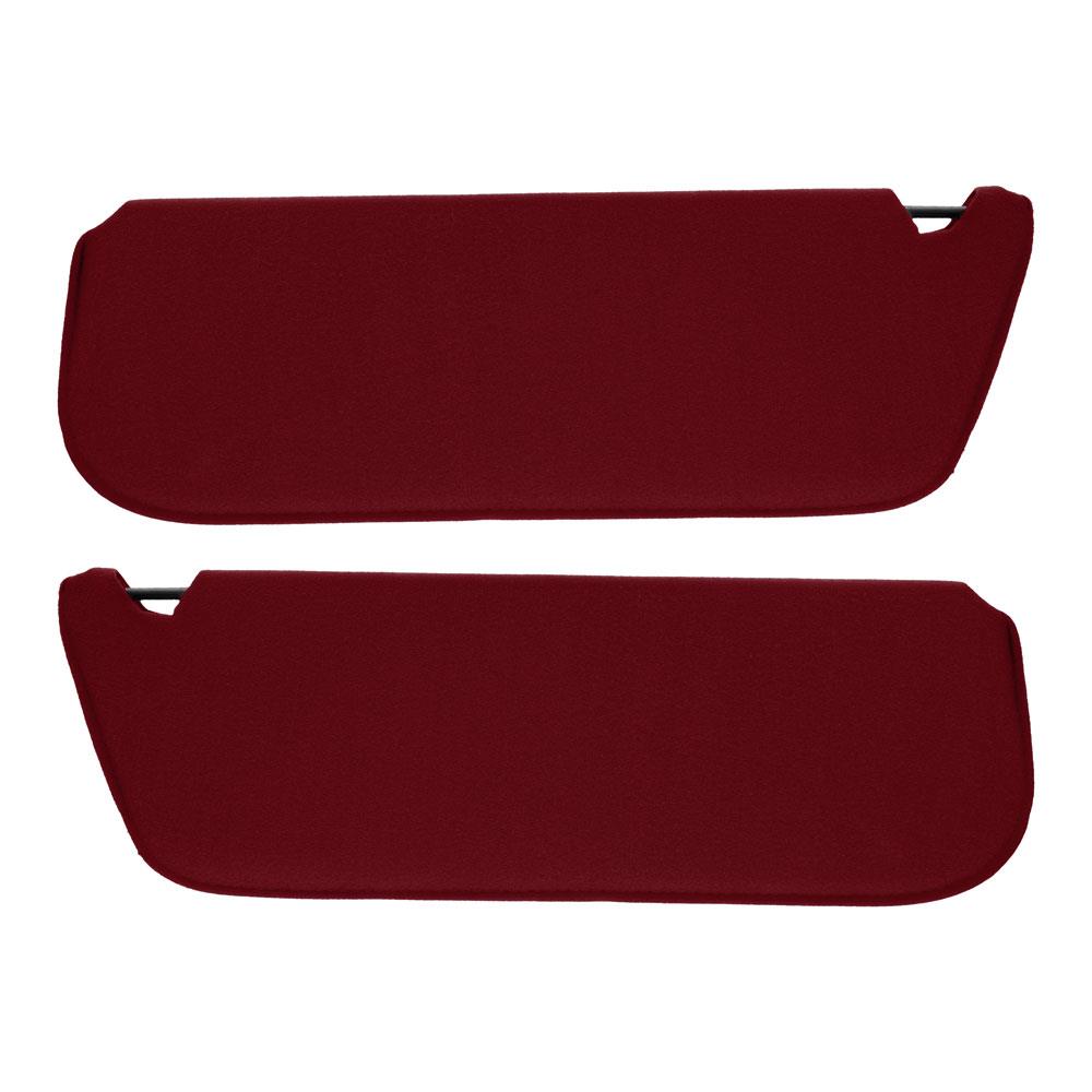 1992-1996 Bronco Acme Sun Visors without Strap & Mirror - Red