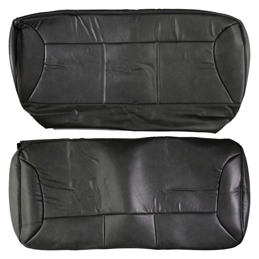 1992-1996 Bronco Acme Seat Upholstery w/ Front Buckets - Vinyl - Black