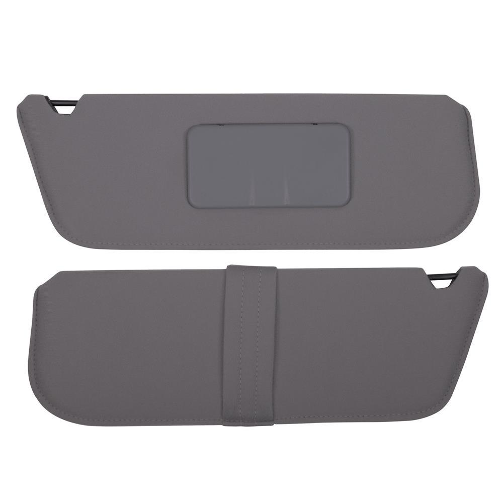 1992-1996 Bronco Acme Sun Visors with Strap & Mirror - Gray