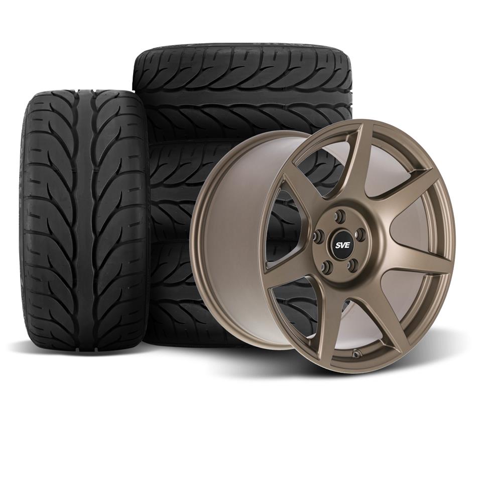 1994-04 Mustang SVE R350 Wheel & Kenda Tire Kit - 18x9/10  - Satin Bronze