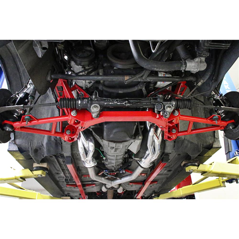 1994-04 Mustang BMR Premium Tubular K-Member - Coilovers - Modular  - Red